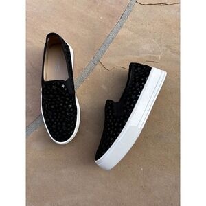 Head over heels Dune Slip On sneaker Black With Metallic Stars 40